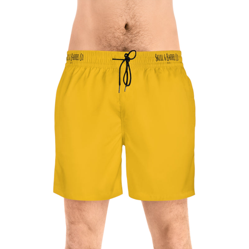 Men's Mid-Length Swim Shorts - Yellow