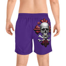 Men's Mid-Length Swim Shorts - Purple