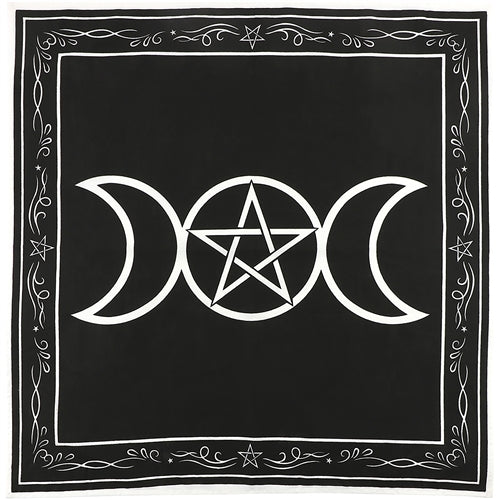Triple Moon Goddess Altar Cloth - Skull & Barrel Co.
