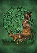 Celtic Hare Card - 6 pack - Skull & Barrel Co.