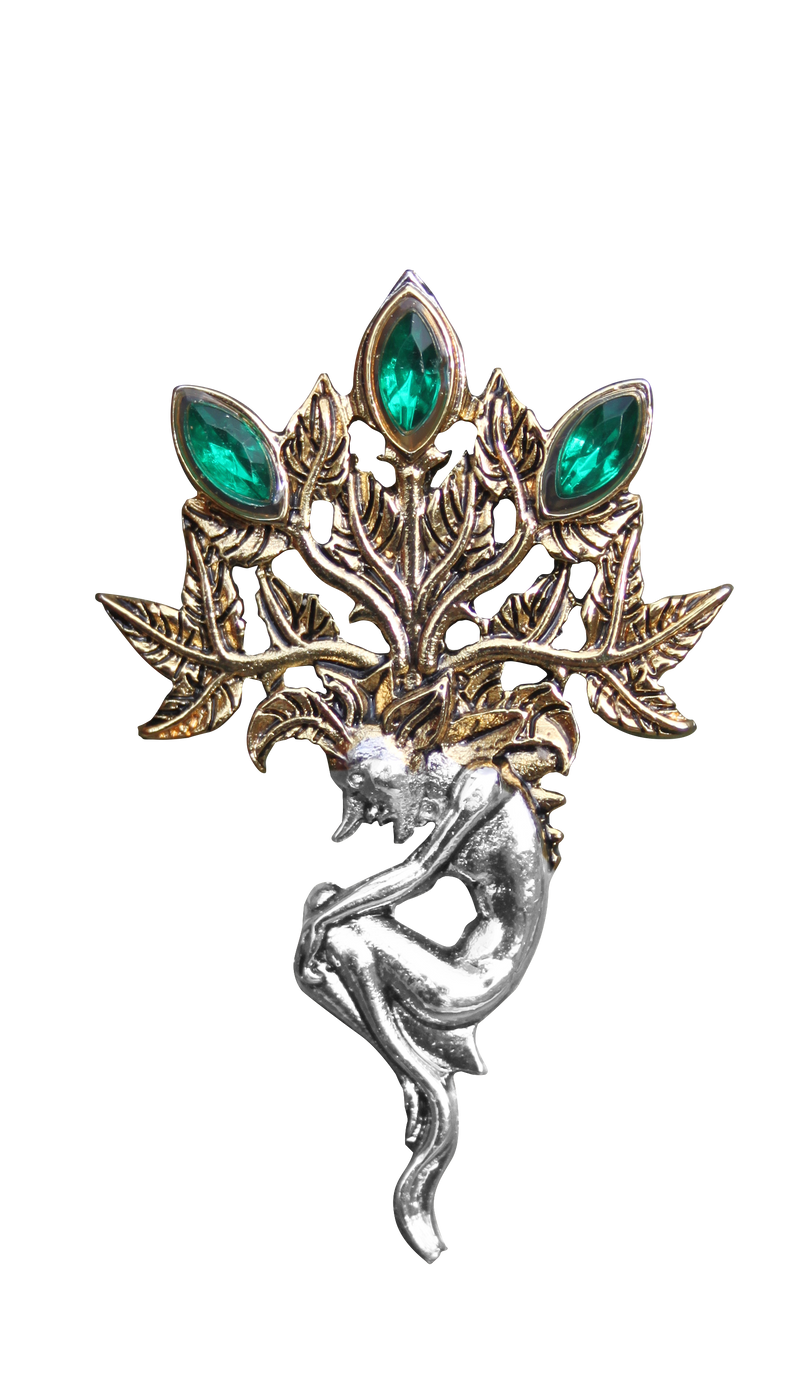 Mandrake for Luck and Wealth Brooch by Briar - Skull & Barrel Co.