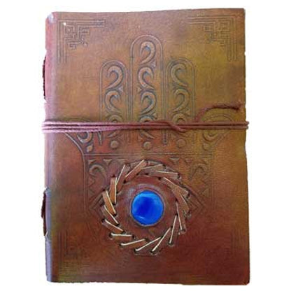 5" x 7" Evil Eye Stone Embossed leather w/ cord