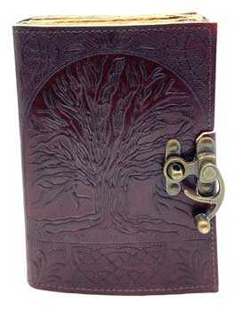 Tree of Life Aged Looking Paper leather w/ latch