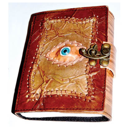 All Knowing Eye leather blank book w/ latch
