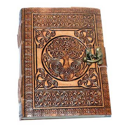 5" x 7" Tree of Life Embossed leather w/latch