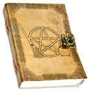 5" x 7" Broom Pentagram Embossed leather w/ latch - Skull & Barrel Co.