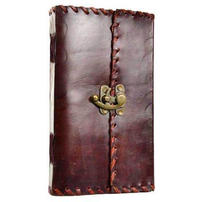 1842 Poetry leather blank book w/ latch - Skull & Barrel Co.
