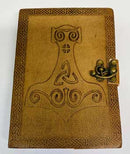 5" x 7" Thor Hammer Embossed leather w/ latch - Skull & Barrel Co.