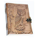 5" x 7" Owl in Jungle leather w/ Latch