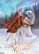 Queen of the Aurora Bears Yuletide Wishes Cards - 6 Pack - Skull & Barrel Co.