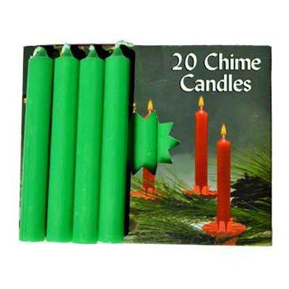 1/2" Emerald Green Chime candle 20 pack - Skull & Barrel Co.