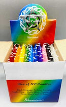 1/2" dia 5" long Assorted Chime Candle 100 pack