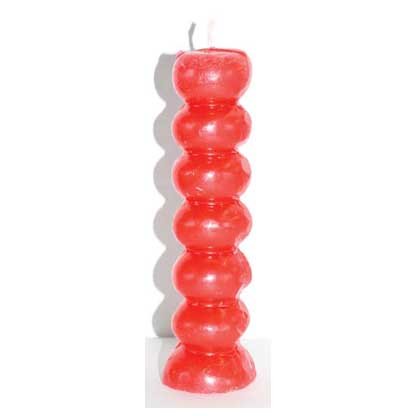 Red seven knob candles