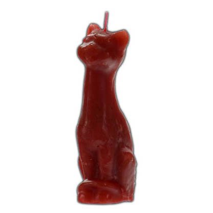 6"-7" Red Cat candle