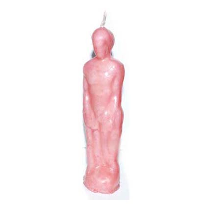 Pink Male candle