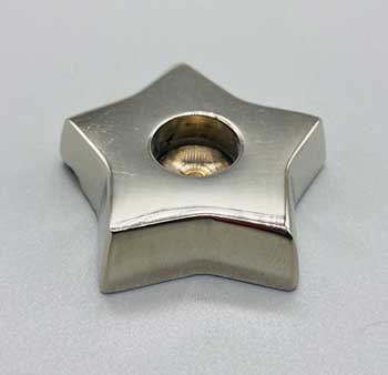 1 1/2" Silver Star chime holder
