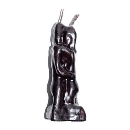 5 1/2" Lovers black candle