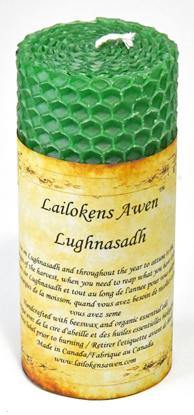 4" Lughnasadh Altar Lailokens Awen candle - Skull & Barrel Co.