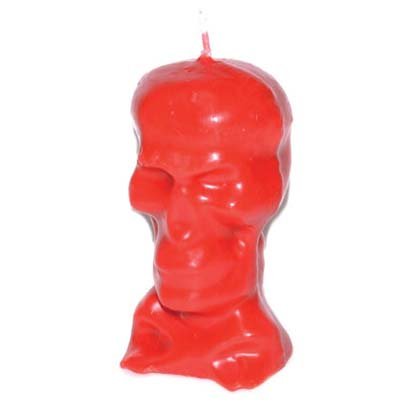 5 1/2" Red Skull candle