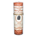 Self Confidence pillar candle with Sigel rune pendent