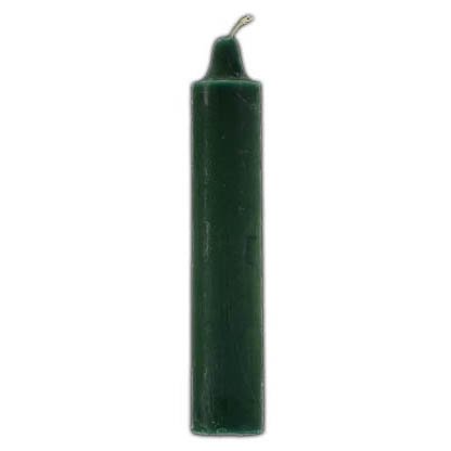 9" Green pillar candles