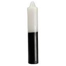9" White/ Black pillar candle