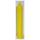 9" Yellow pillar candle