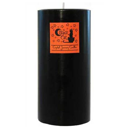 Black Cat pillar candle 3" x 6"