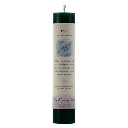 Peace Reiki Charged pillar candle
