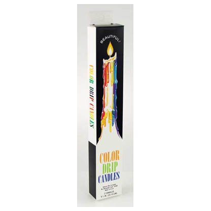 Mutli-Color Drip Candles (2 per pack)