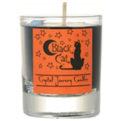 Black Cat soy votive candle