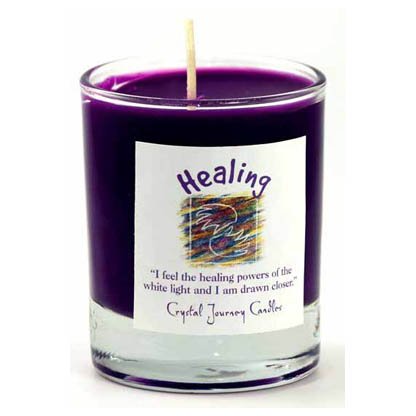 Healing soy votive candle