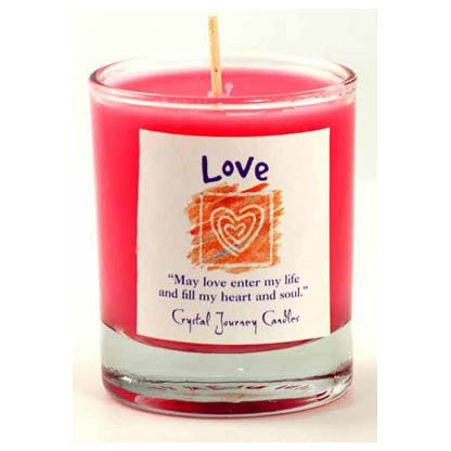 Love soy votive candle