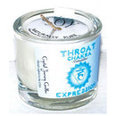 Throat chakra soy votive candle