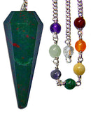 Blood Stone Chakra Pendulum - Skull & Barrel Co.