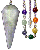Rainbow Moonstone Chakra Pendulum - Skull & Barrel Co.
