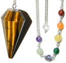 Tiger Eye Chakra Pendulum - Skull & Barrel Co.