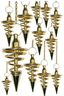 Gold Metal Spiral Pendulums(12 pcs) - Skull & Barrel Co.