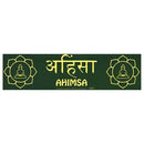 Ahimsa Lotus bumper sticker