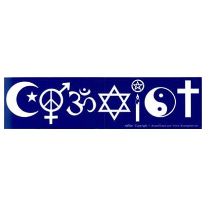 Coexist bumper sticker