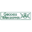 Goddess Worshipper bumper sticker