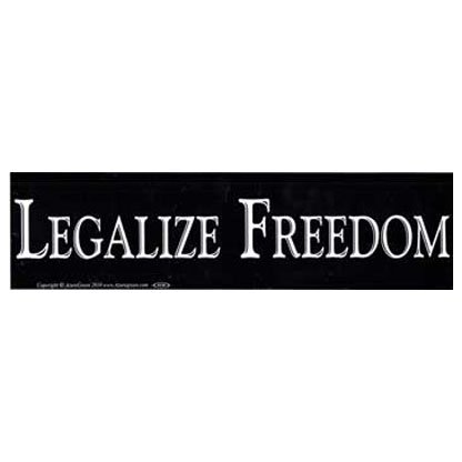 Legalize Freedom bumper sticker