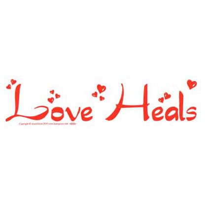 Love Heals bumper sticker