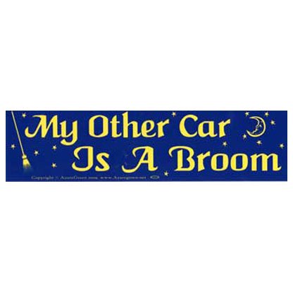My Other Car Is A Broom bumper sticker