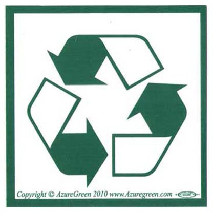 Recycle Symbol bumper sticker