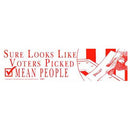 Sure Looks Like Voters Picked Mean People bumper sticker