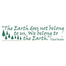 The Earth Does Not Belong To Us...