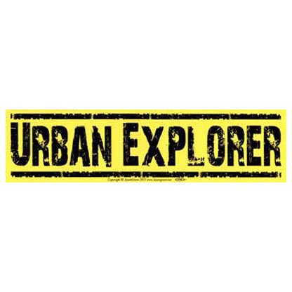 Urban Explorer bumper sticker