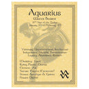 Aquarius zodiac poster