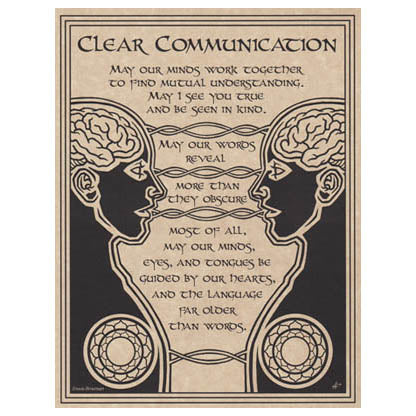 Prayer for Clear Communication poster